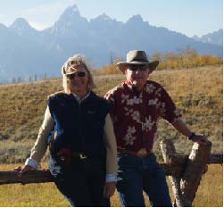 Chris Lange and husband Richard Lange, Grand Teton National Park