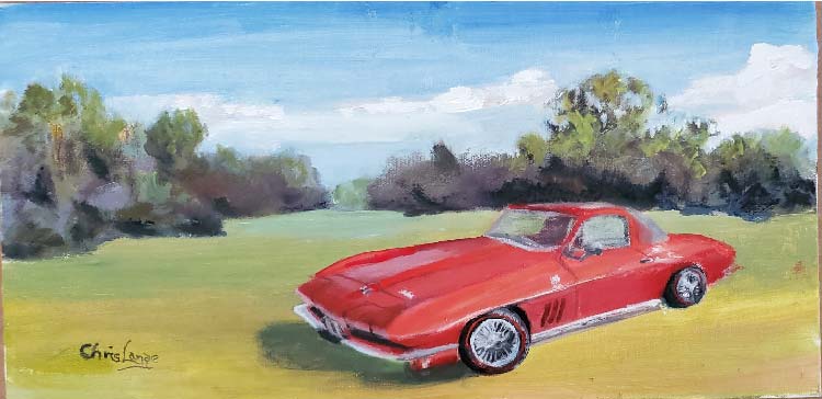 '66 Red Corvette